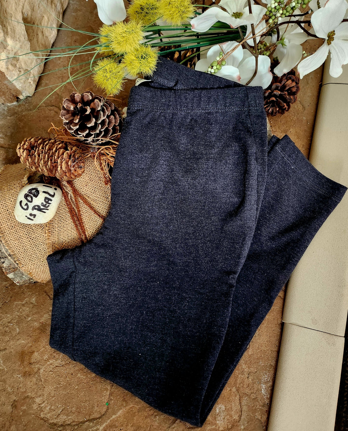 Zenana Charcoal Capri Leggings