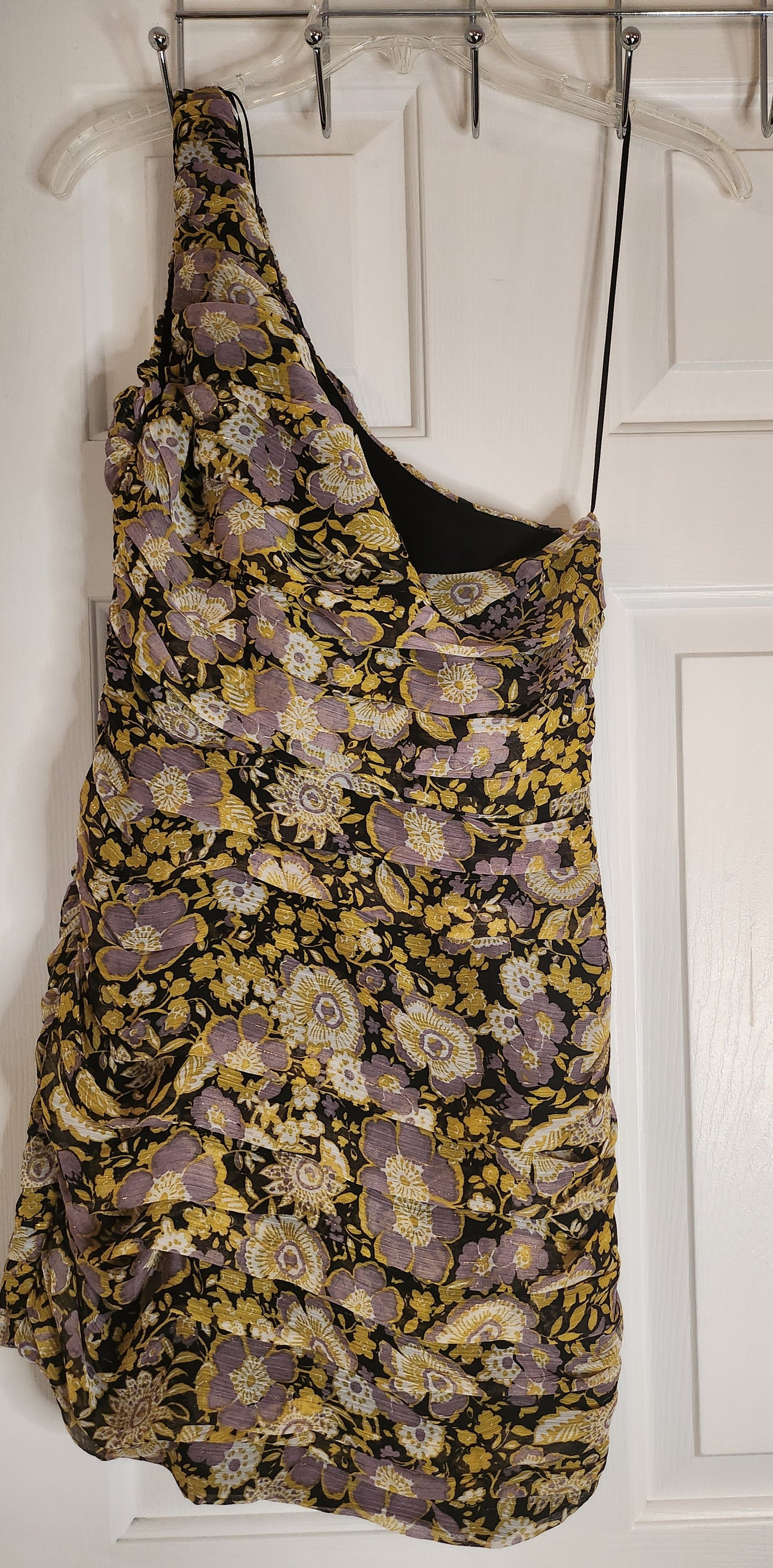 Shimmer Floral Off Shoulder Zara Dress