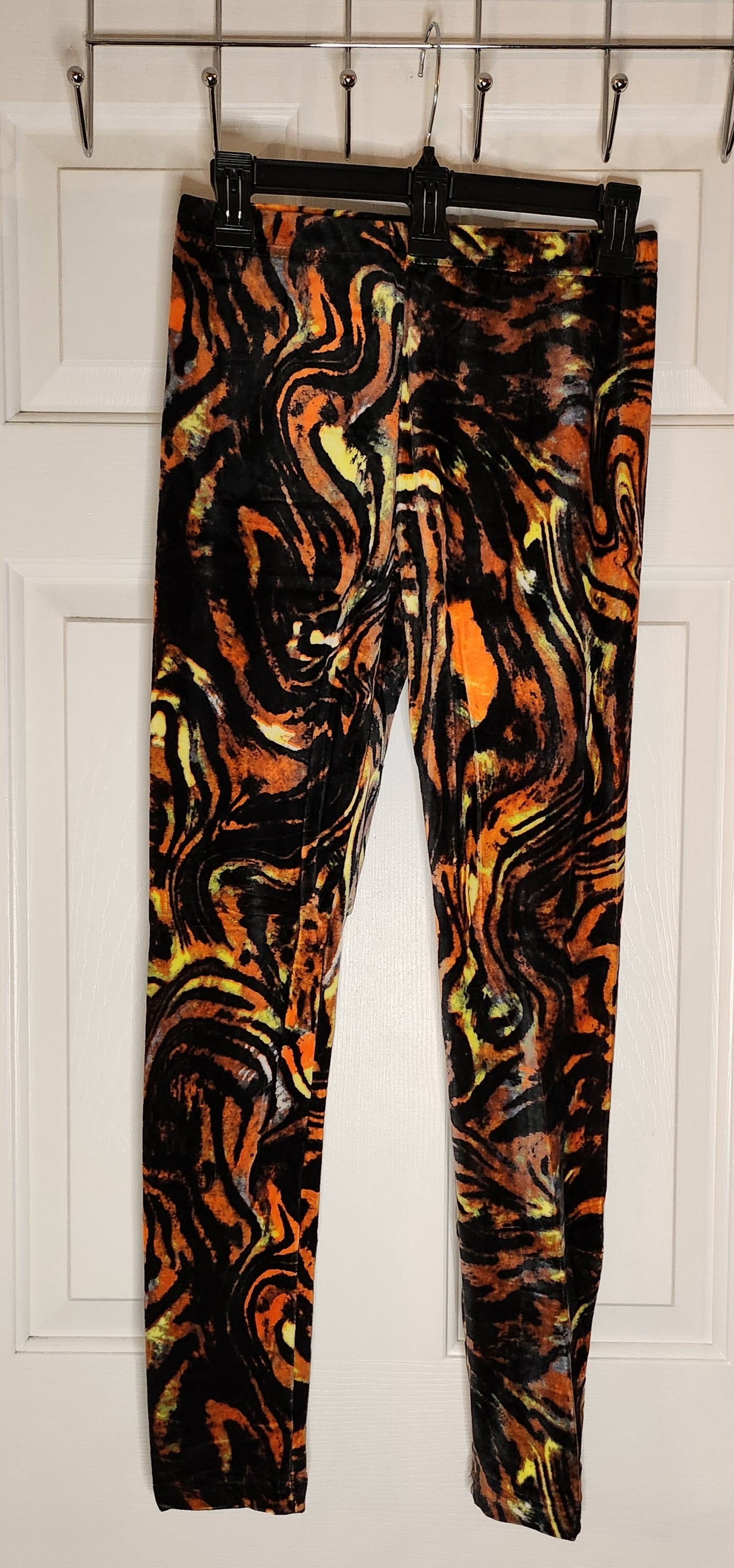 Safari Tiger Print Velour Leggings