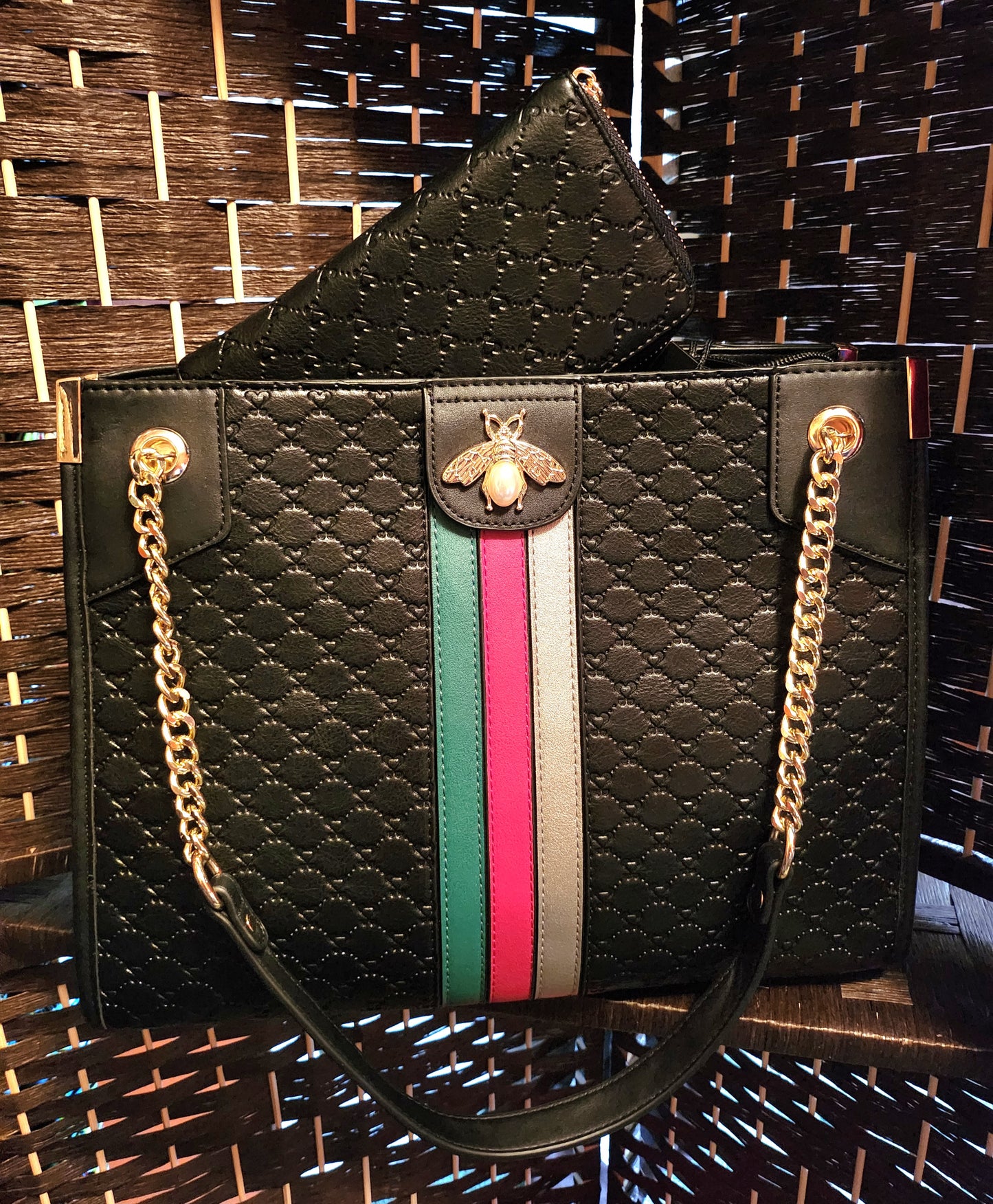 Diophy Handbag with Wallet