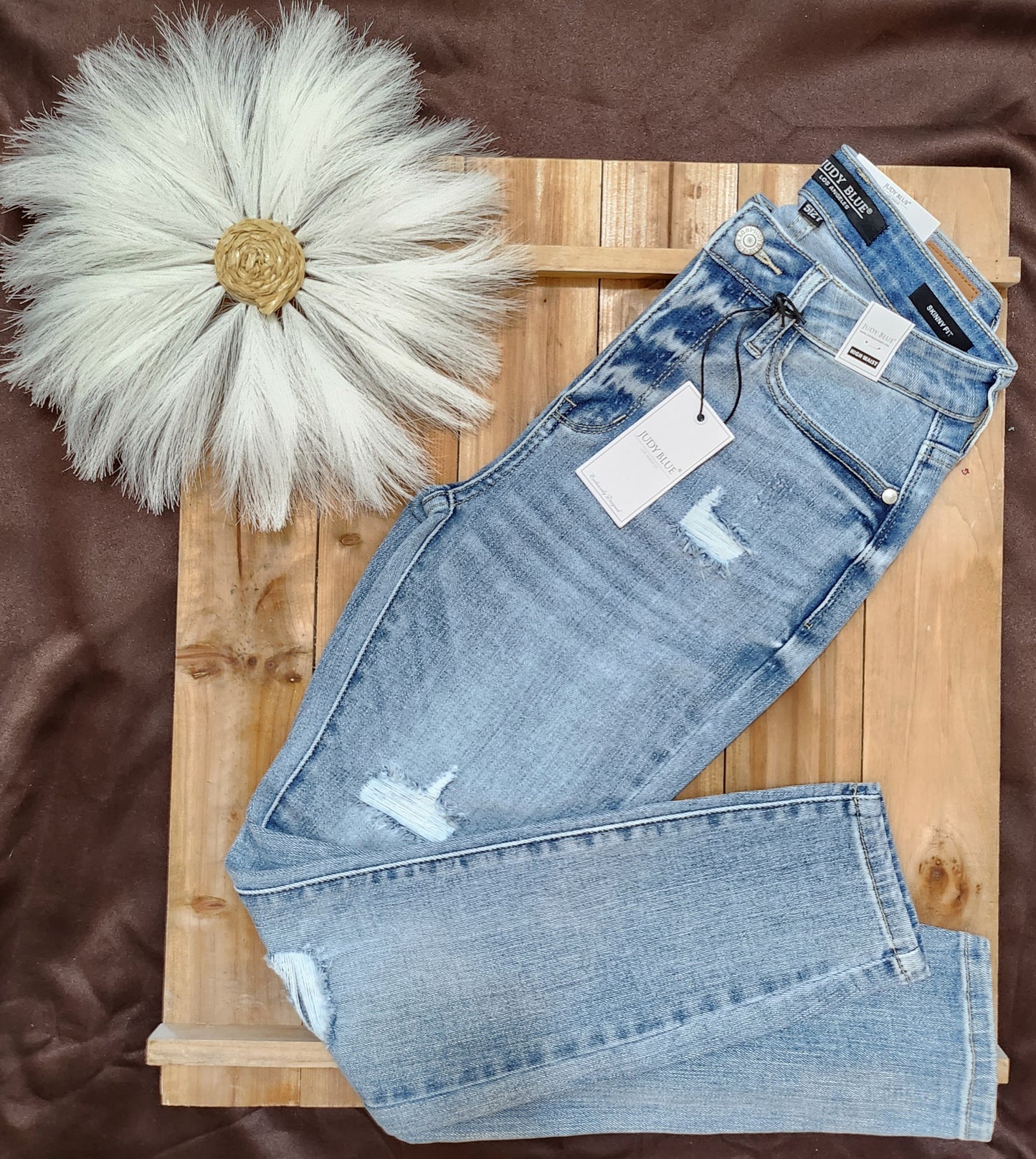 Judy Blue HI-Waist Destroy Skinny Jeans