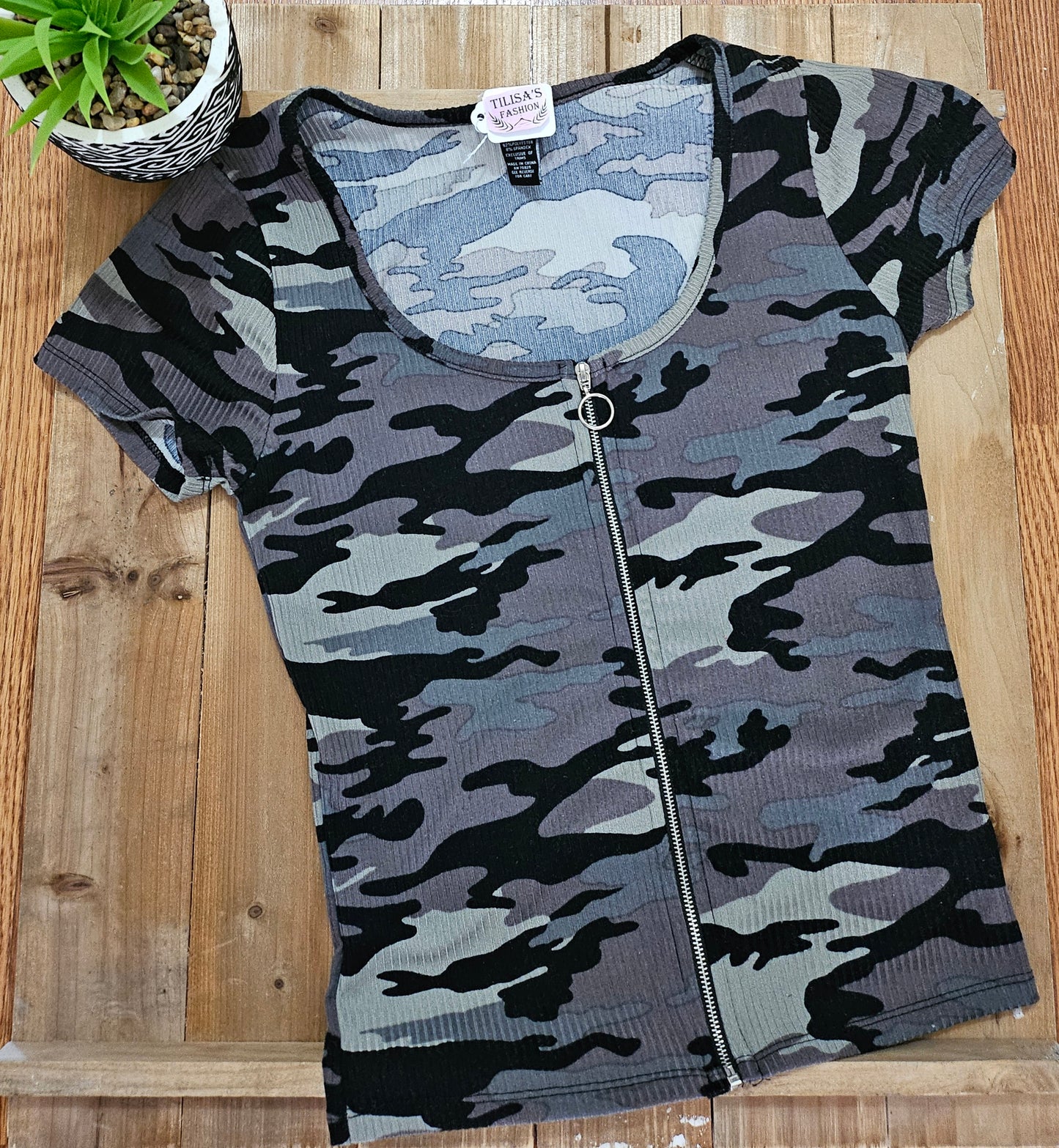 Camouflage rue 21 Top